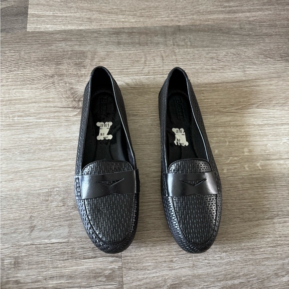 New Born Malena Driving flat Leather Loafer black 9 - Picture 2 of 6